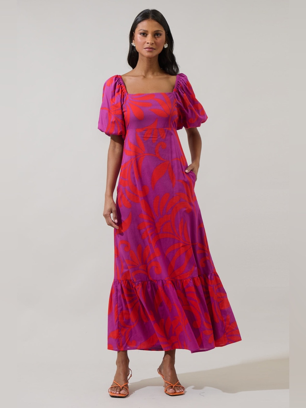 NWT Sugarlips Arona Floral Xena Maxi Dress Size S